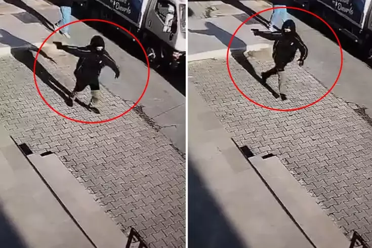 Dehşete düşüren görüntü: 14 yaşındaki çocuk markete ateş açtı