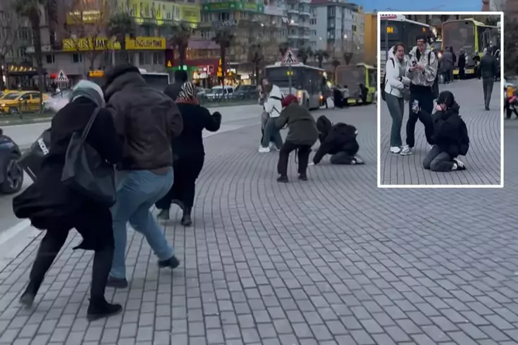 They lay down on the ground to avoid flying in the storm.