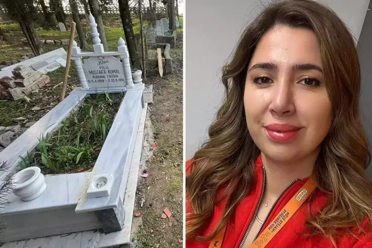 Elif was buried next to her father, whom she lost at the age of 2.