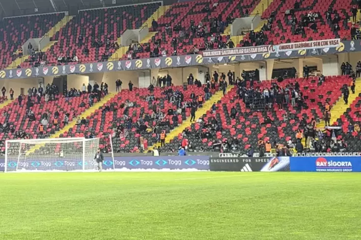 The image that marked the Galatasaray-Trabzonspor match.