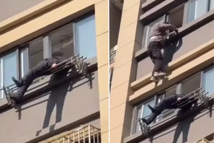 15. kattan düştü, çamaşır askısına takıldı: Çin'de mucizevi kurtuluş
