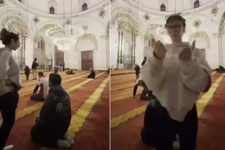 Tarihi camide çekilen görüntüler için harekete geçildi