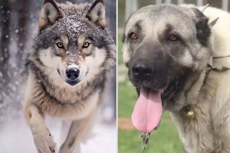 Yasak aşk yaşayan iki ezeli düşman! Kurt ile kangal çiftleşti, ortaya acayip bir tür çıktı