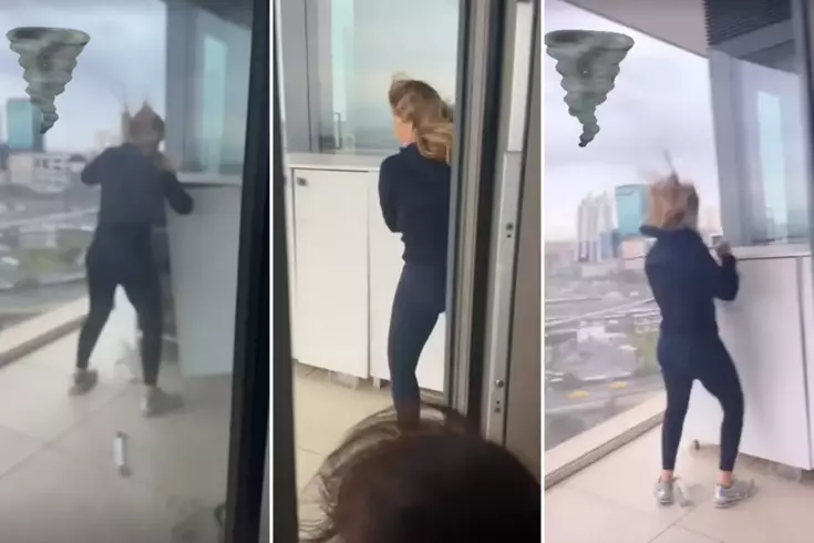 Zeynep Yılmaz korku dolu anlar yaşadı! Fırtınanın orasında böyle kaldı