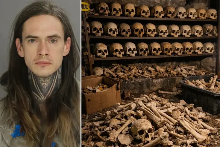The country is standing! More than 100 skulls and bones were found in his home.