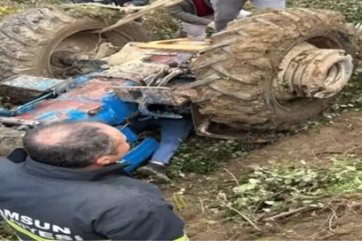 Mersin'de traktör uçuruma yuvarlandı: 2 ölü