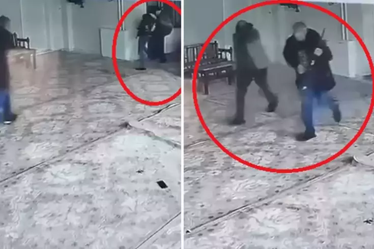 Kur'an kursundaki pompalı tüfekli cinayet anbean kamerada