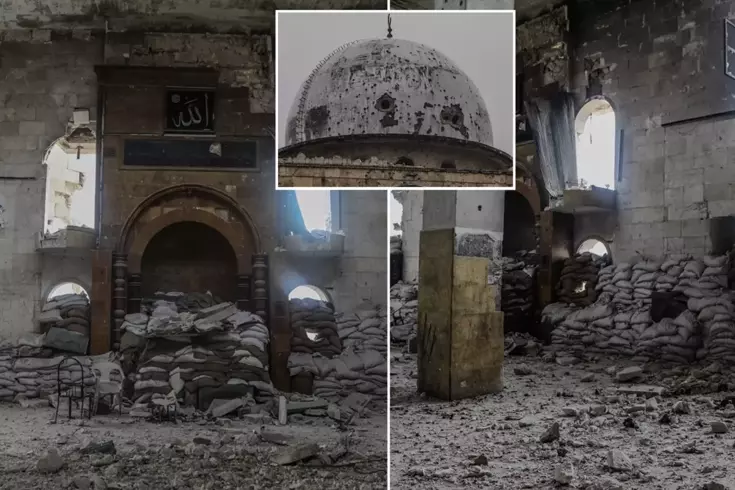 Terör örgütünün askeri karargah olarak kullandığı cami ilk kez görüntülendi