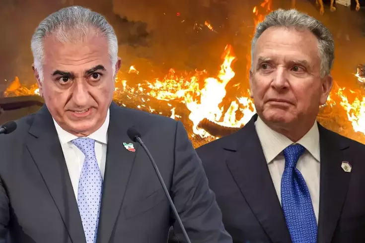 ABD ile gizlice görüşen Pehlevi'den protestoculara çağrı: Suçluların isimlerini not edin