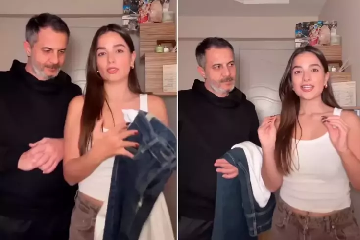 Baba, kızını ilk buluşmaya hazırladı