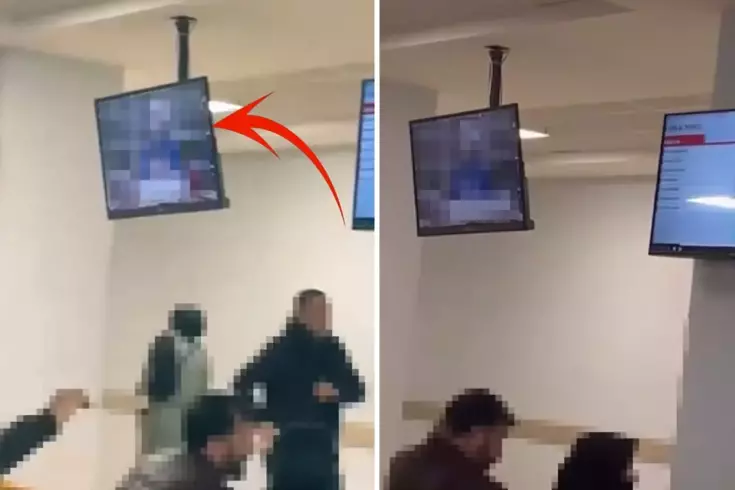 Devlet hastanesinde sıra numarasına yansıyan görüntü olay oldu