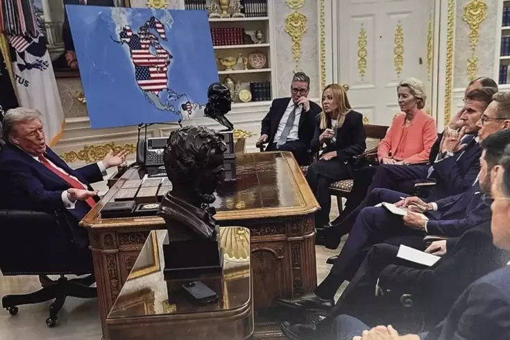 Trump dünyaya mesajı bu fotoğrafla verdi! Haritaya dikkatli bakın