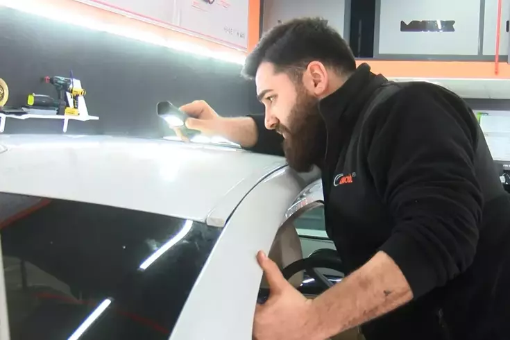 Araç sahibi ekspertizde gerçeği öğrenince fenalaştı