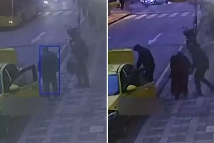 Özbek kadının vahşice katledildiği olayda yeni görüntüler! Taksiye böyle binmişler