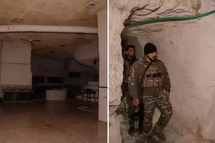 The underground city of the terrorist organization has emerged! It has everything inside.