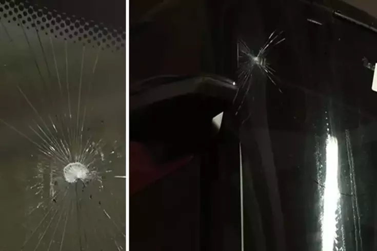 Stone attack on Trabzonspor team bus
