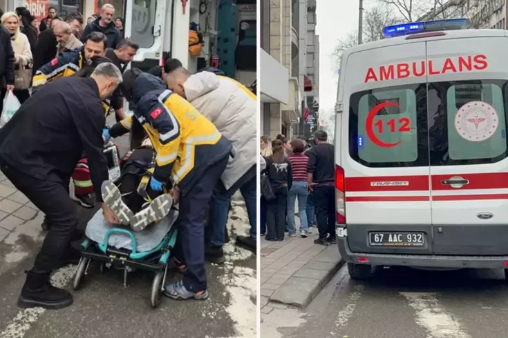 Mağazada alışveriş yaparken merdivenlerden düşen kadın ağır yaralandı