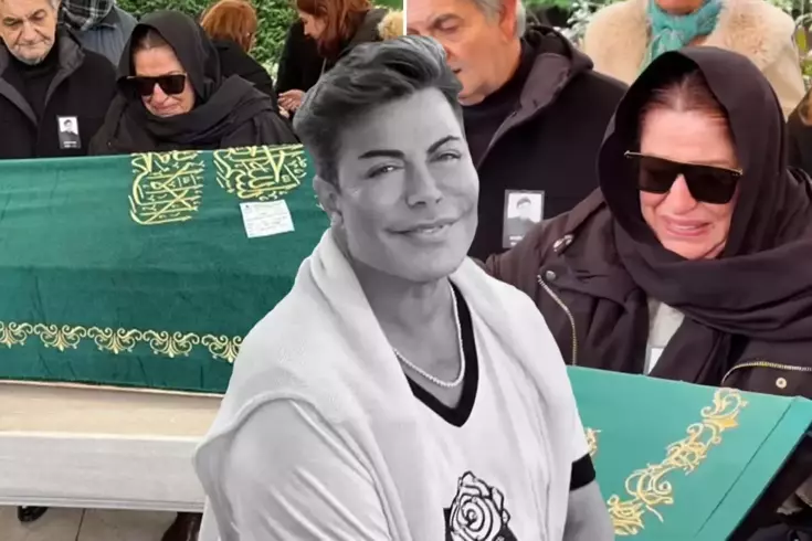 Last farewell to Fatih Ürek! His brother leaned on the coffin and was overwhelmed with tears.