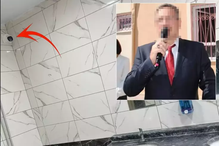 The school principal who installed cameras in the restrooms received a punishment that resembles an award.