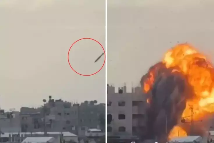 قوات الاحتلال الإسرائيلي، على الرغم من وقف إطلاق النار، فجرت مبنى في قطاع غزة.