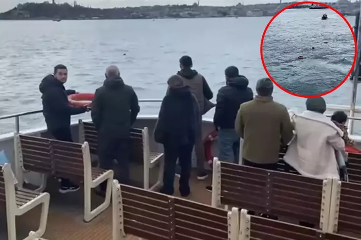 Vapurda panik anları! Görenler çığlık çığlığa bağırdı