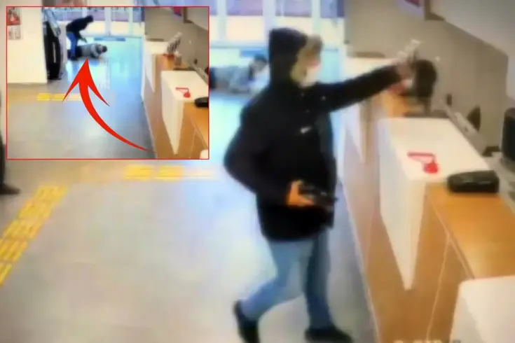 İstanbul'un göbeğinde banka soygunu: O anlar güvenlik kamerasında