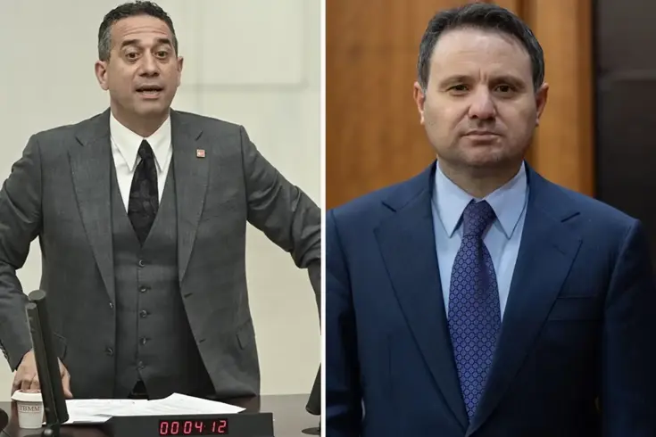 Before the fight in the Parliament, Başarır from the CHP greeted Gürlek.