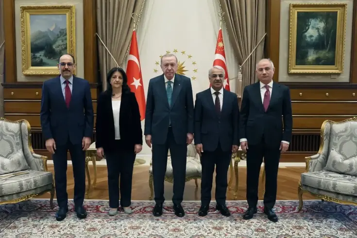 Külliye'de Terörsüz Türkiye zirvesi! Erdoğan DEM Parti heyetini kabul etti