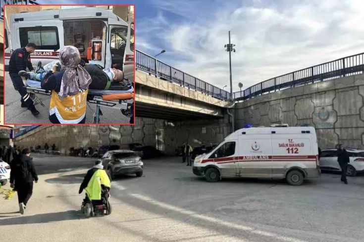 Köprüde can pazarı! Tutunamayınca yere düştü