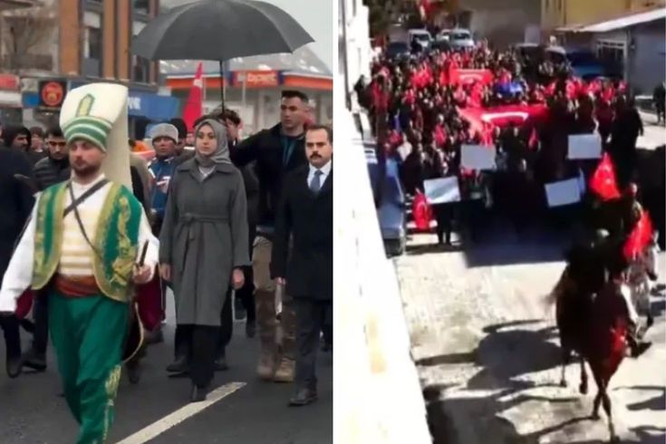 خرجوا إلى الشارع احتجاجًا على المحافظ الذي أثار الجدل بصور المظلات.