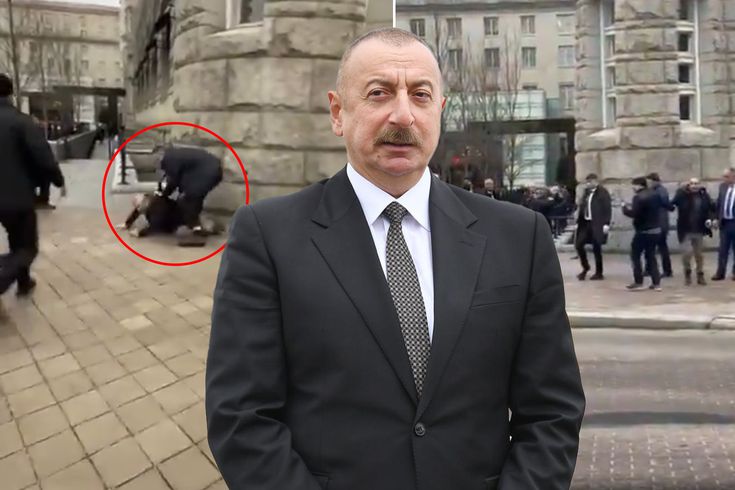 Yer: ABD! Aliyev'e yönelik protesto sırasında arbede çıktı