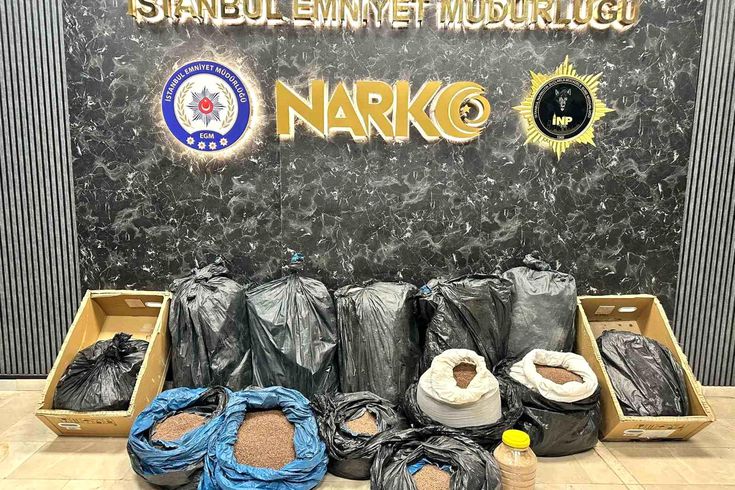 İstanbul'da kahveye emdirilmiş 374 kilo 600 gram uyuşturucu madde ele geçirildi