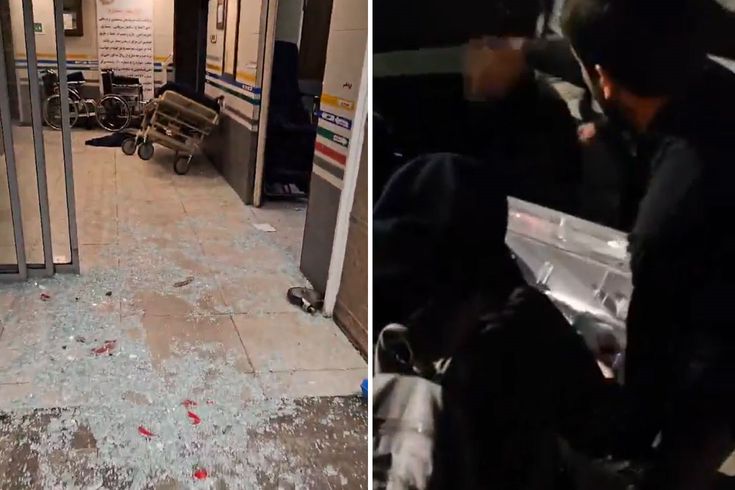Tahran'da hastane vuruldu, hemşireler yeni doğan bebeklere koştu