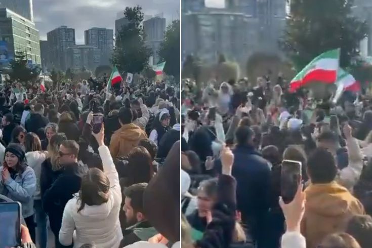 İstanbul'da yaşayan İranlılar sokağa çıktı, herkes İçişleri Bakanlığını etiketliyor