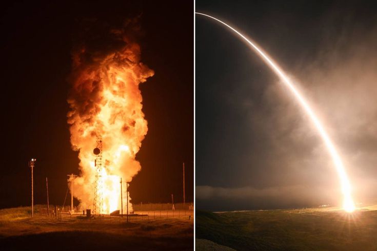 Intercontinental ballistic missile test on the 6th day of the war from the USA.