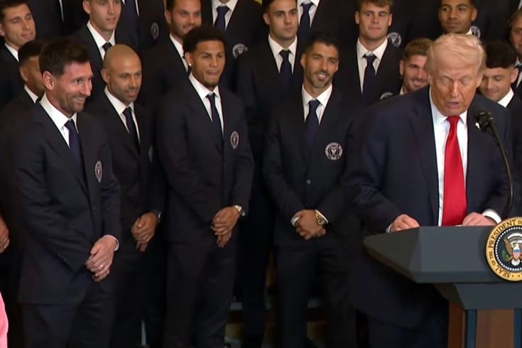 Trump, İran'ı nasıl katlettiğini Messi'nin yanında anlattı