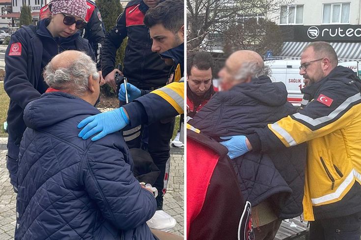 Bolu'da bankta oturan erkeğe sözlü tacizde bulunduğu iddia edilen yaşlı adam darp edildi