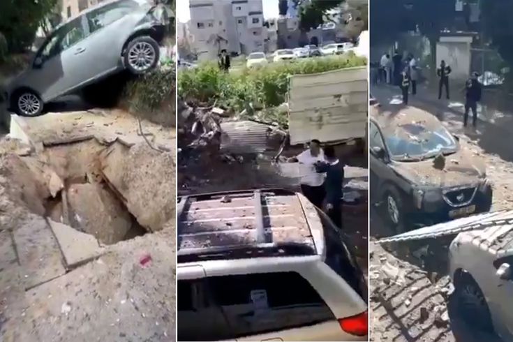 İran İsrail'in kalbini vurdu! Kentte yıkım büyük, dev çukur oluştu