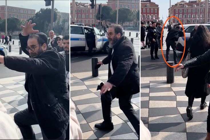 Nice'te Filistin standında provokasyon girişimi: Hem saldırdı hem Mağdurum dedi