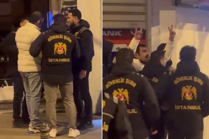 Oyuncu Ufuk Bayraktar'dan 8 Mart yürüyüşüne müdahale! Polis araya girdi
