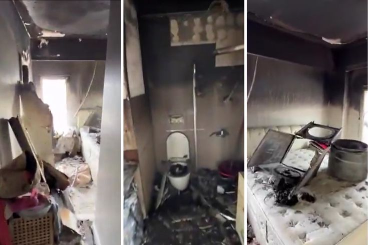 İstanbul'da kurutma makinesi patladı, ev savaş alanına döndü