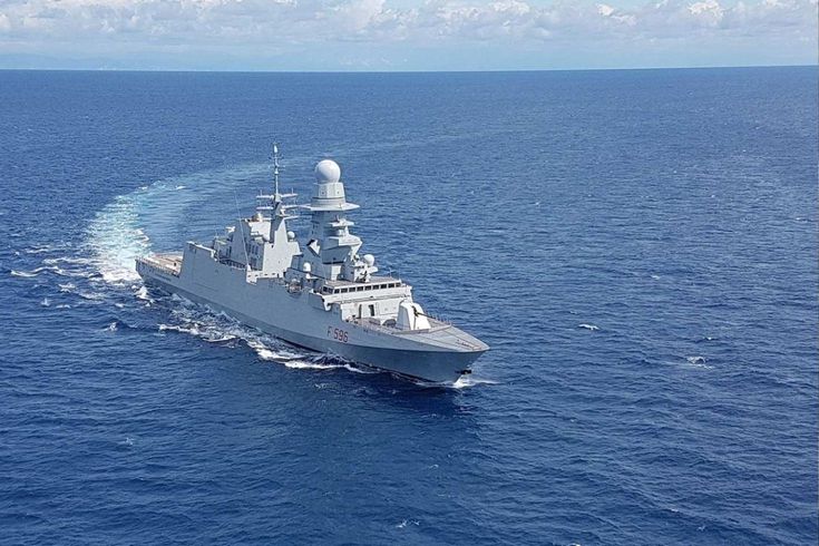 İtalyan fırkateyni, Güney Kıbrıs açıklarına ulaştı