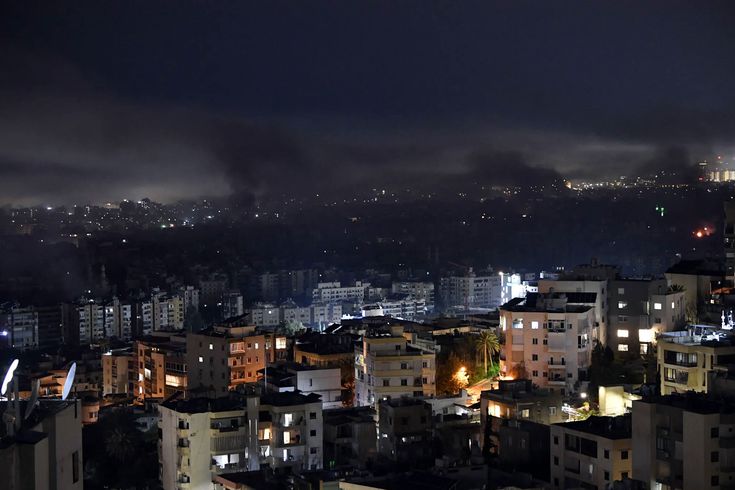İsrail, her akşam Beyrut'u vuruyor! Canlı yayında şiddetli patlamalar