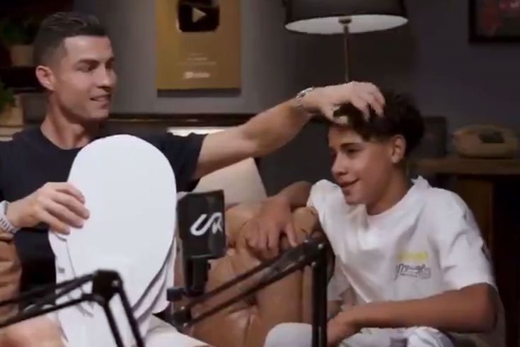 Ronaldo'nun oğlundan Babanla oynamak ister misin? sorusuna bomba yanıt