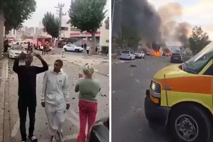 İran, Tel Aviv'i çok başlıklı füzelerle vurdu! Yaralılar var