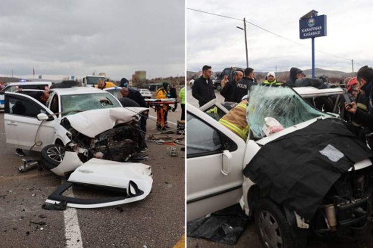 Nevşehir'de zincirleme trafik kazası: 2 ölü, 7 yaralı