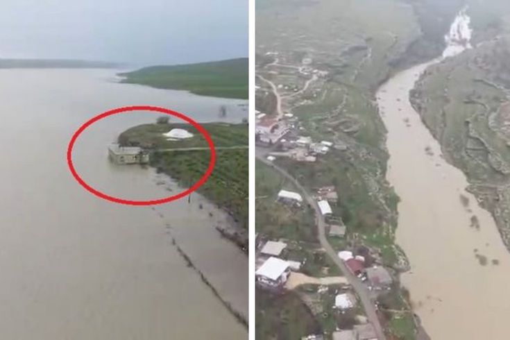 Diyarbakır'da Ambar Çayı taştı, tarım arazilerini su bastı