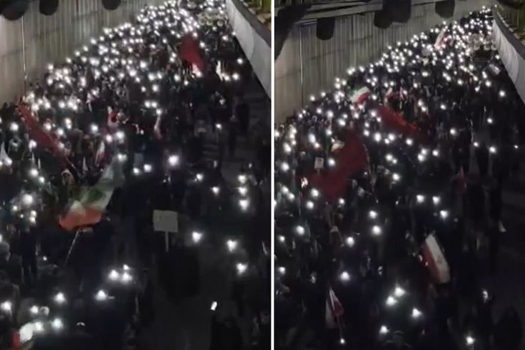 Binlerce İranlı ABD ve İsrail'e karşı yürüdü