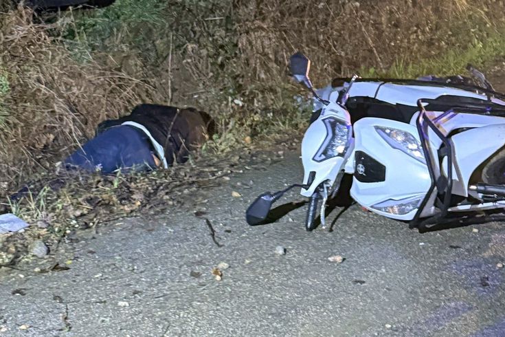 Bursa'da devrilen motosikletin sürücüsü öldü