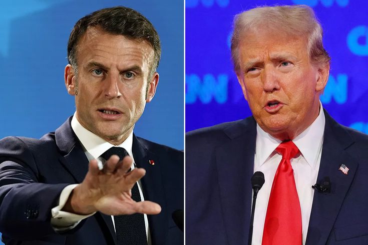 Macron'dan kendisini eşi üzerinden hedef alan Trump'a olay yanıt